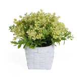 Milan Flower Potted Plant- Green