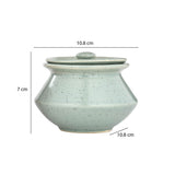 Ceramic Serving Jar with Lid Set of 2- Multicolor