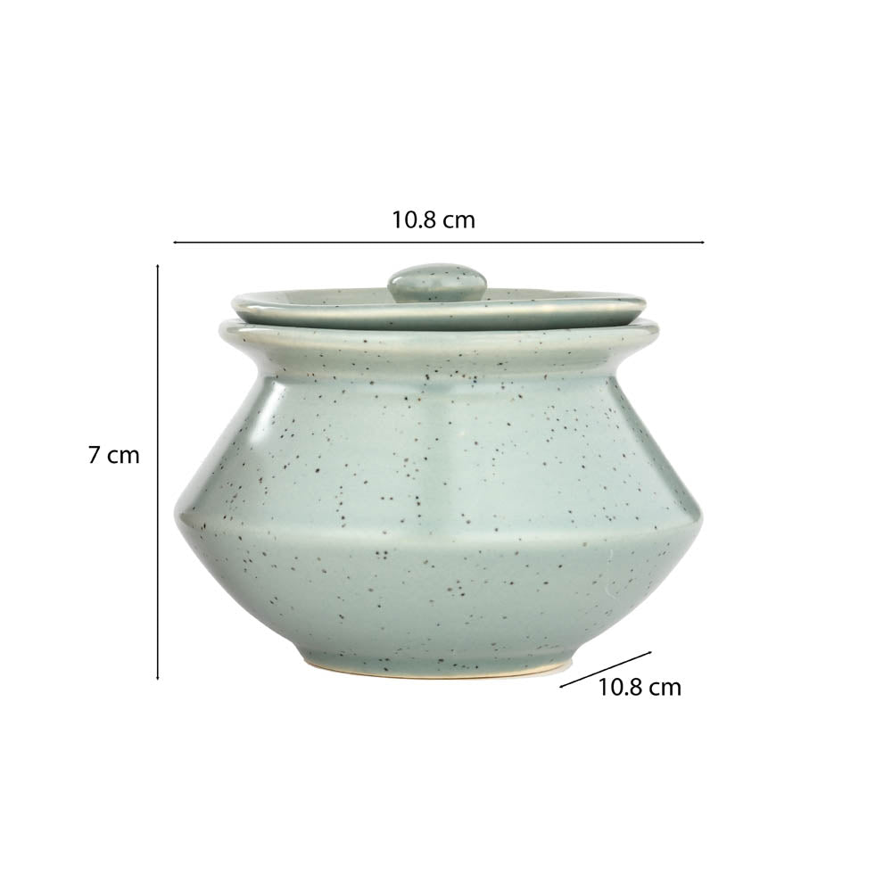 Ceramic Serving Jar with Lid Set of 2- Multicolor