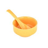 Ceramic Soup Bowl with Spoon Set of 4- Multicolor