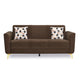 Cooper 3 Seater Fabric Sofa- Brown