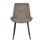 6 Seater Trava Marble Dining Set with Hexin Base and Nivo Chairs- Travertine