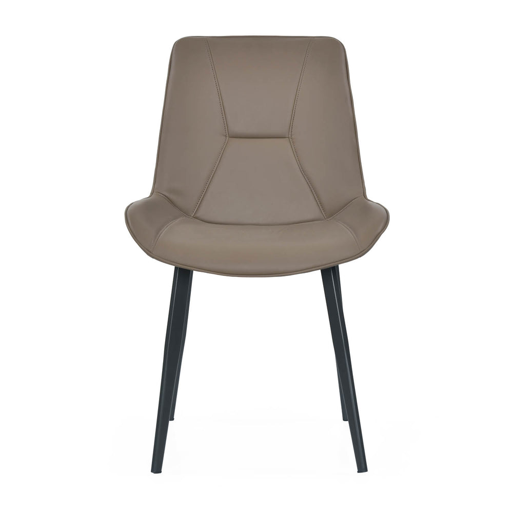 4 Seater Allune Ceramic Dining Set with Quado Base and Nivo Chairs- Ash White