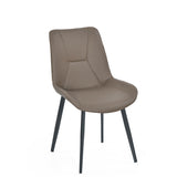 4 Seater Trava Marble Dining Set with Dexor Base and Nivo Chairs- Travertine