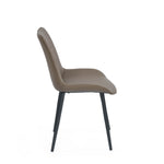 6 Seater Trava Marble Dining Set with Quado Base and Nivo Chairs- Travertine