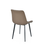 4 Seater Allune Ceramic Dining Set with Quado Base and Nivo Chairs- Ash White