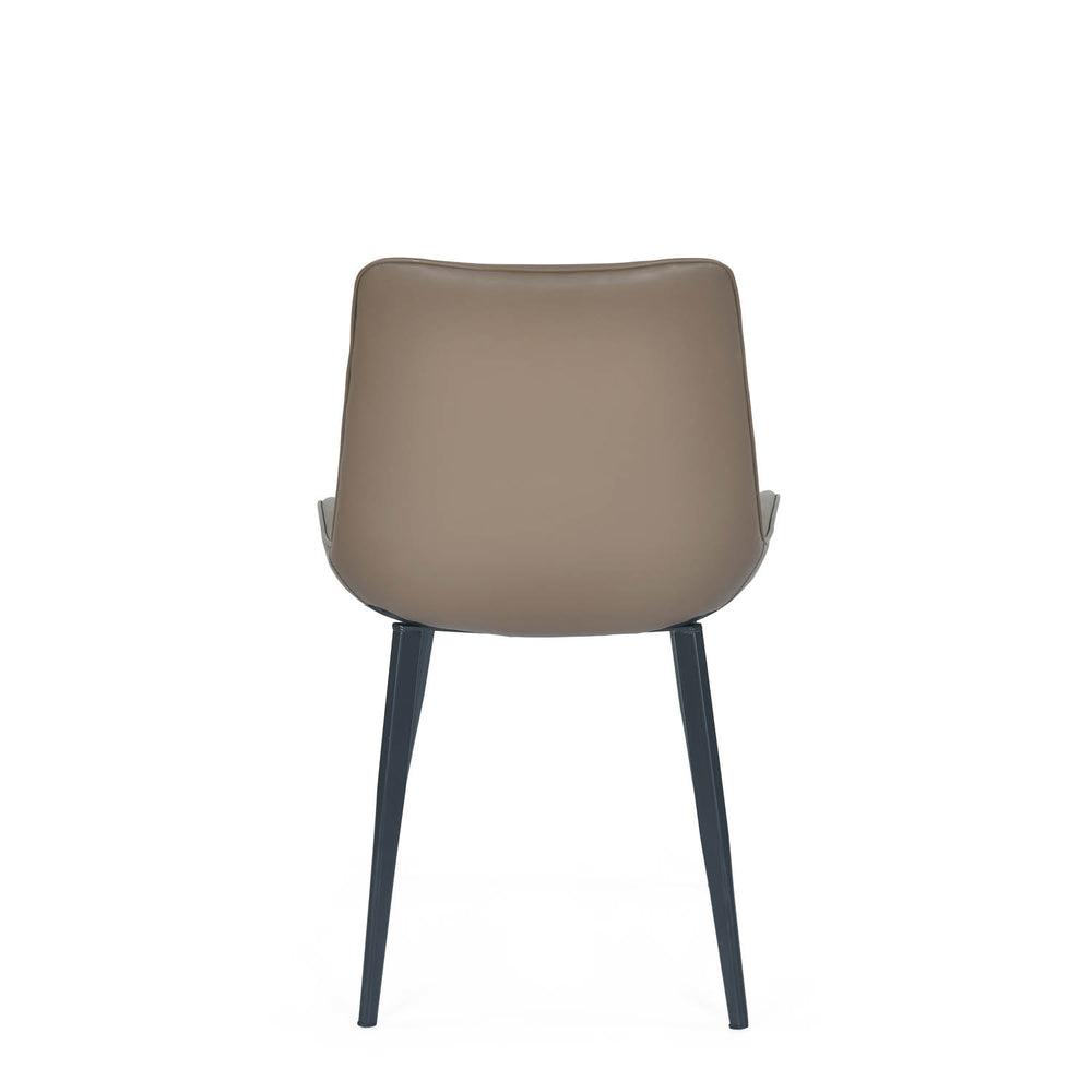 4 Seater Trava Marble Dining Set with Quado Base and Nivo Chairs- Travertine