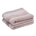 Solid Bamboo Cotton Hand Towel Set of 2- Beige