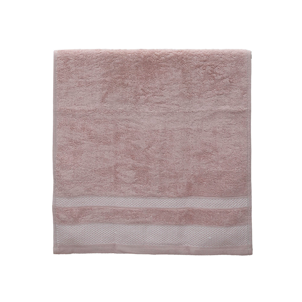 Solid Bamboo Cotton Hand Towel Set of 2- Beige