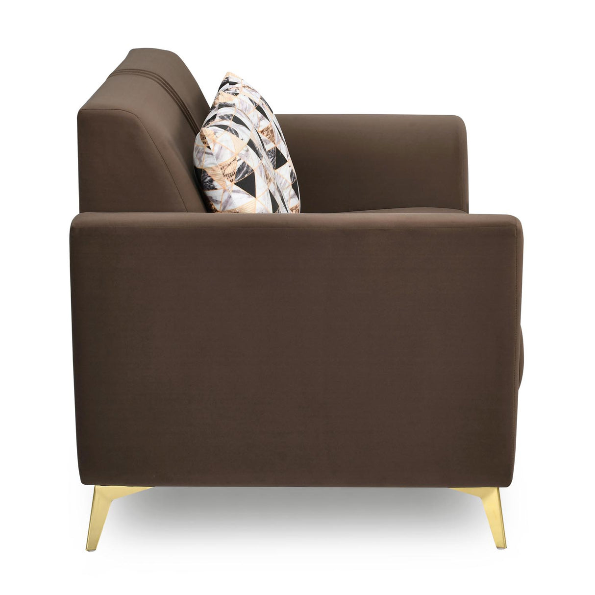Cooper 2 Seater Fabric Sofa- Brown