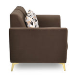 Cooper 2 Seater Fabric Sofa- Brown