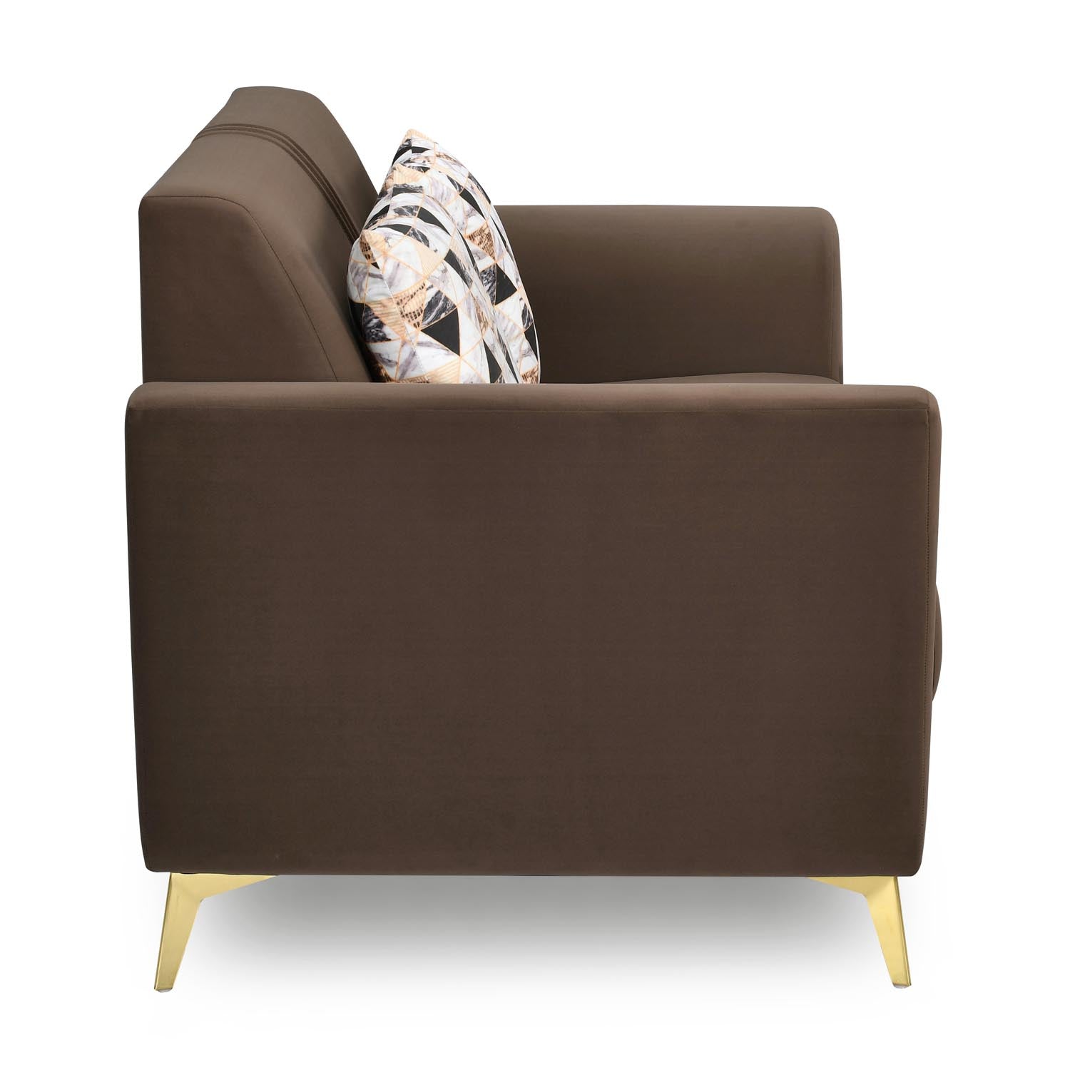 Cooper 2 Seater Fabric Sofa- Brown