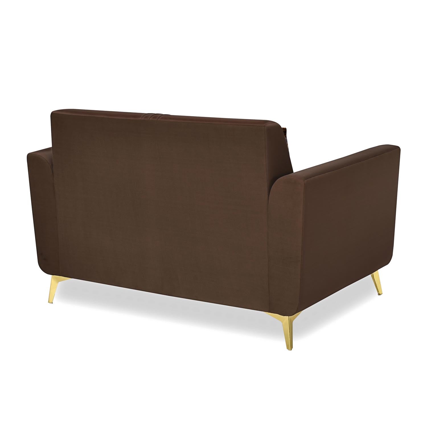 Cooper 2 Seater Fabric Sofa- Brown