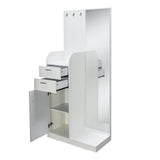 Max Engineered Wood Dresser with Mirror (Frosty White)