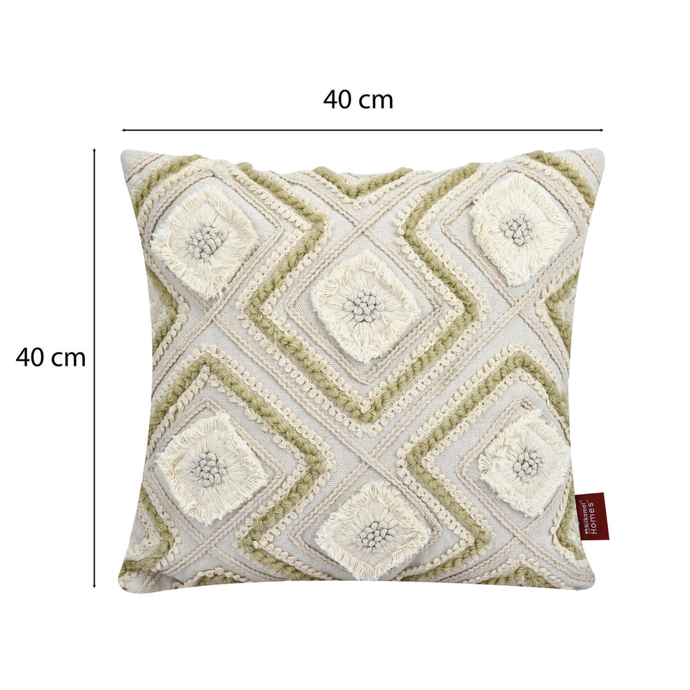 Geometric Embroidered Cotton & Polyester 16