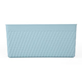 Weave Pattern Polypropylene Storage Basket- Mint, 25.8 x 17.2 x 11.8 cm