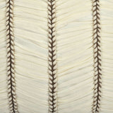 Pleated Cotton & Polyester 16" x 16" Cushion Cover (Cream)