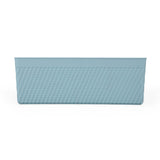 Weave Pattern Polypropylene Storage Basket- Mint, 35.5 x 27.2 x 12.4 cm