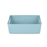 Weave Pattern Polypropylene Storage Basket- Mint, 23.5 x 17.8 x 7.7 cm