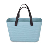 Weave Pattern Polypropylene Shopping Basket- Mint