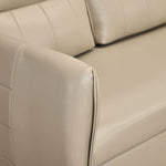 Infinia 3+3+1 Seater Leatherette Sofa Set with Right Corner Sofa and Rectangle Console- Beige