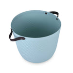 Weave Pattern Polypropylene Storage Basket- Mint, 32 L