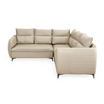 Infinia 2+2+1 Seater Leatherette Sofa Set with Left Corner Sofa- Beige