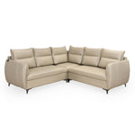 Infinia 2+2+1 Seater Leatherette Sofa Set with Left Corner Sofa- Beige