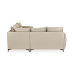 Infinia 2+2+1 Seater Leatherette Sofa Set with Left Corner Sofa- Beige