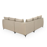 Infinia 2+2+1 Seater Leatherette Sofa Set with Left Corner Sofa- Beige