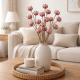 Elegant Artificial Cotton Balls Filler- Coral