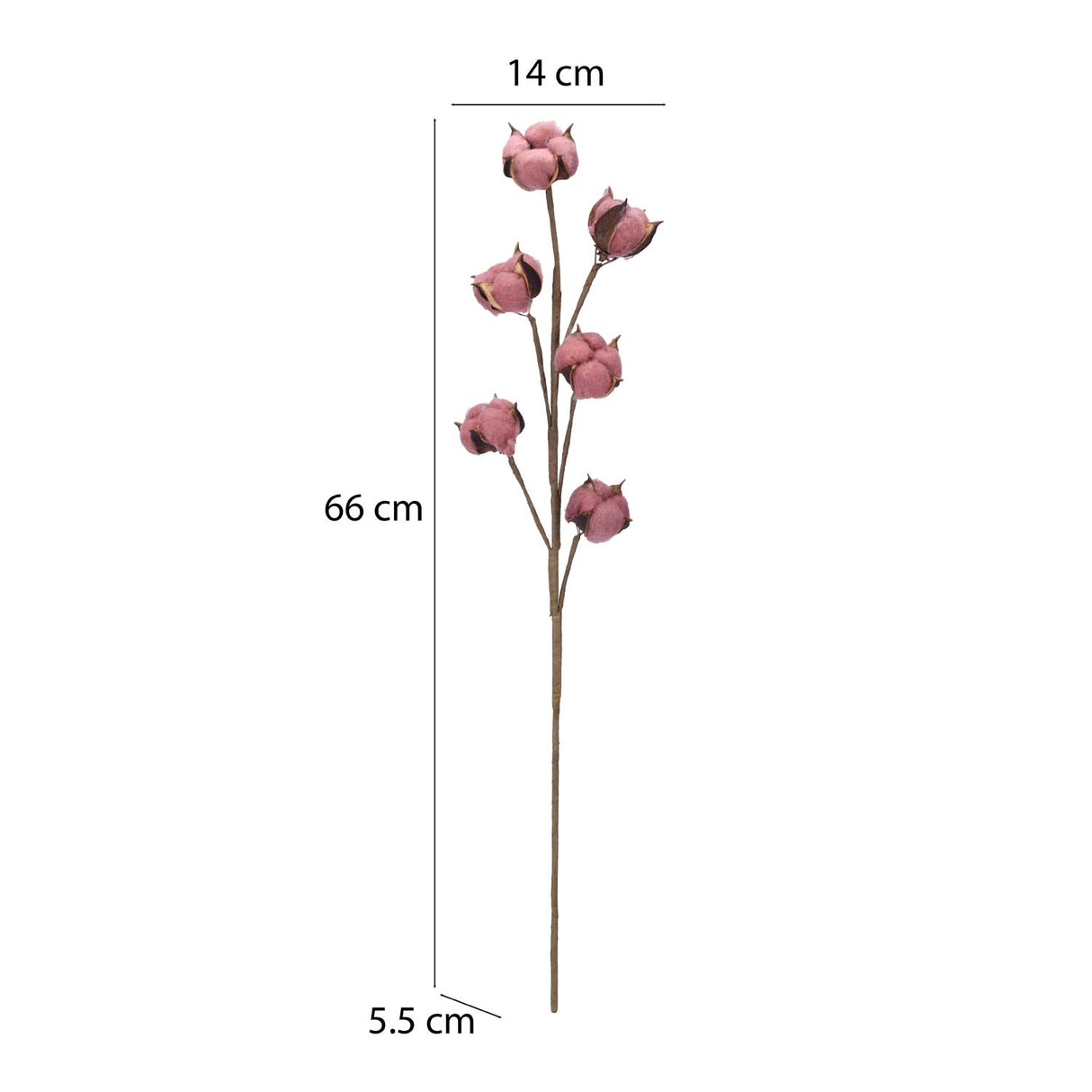 Elegant Artificial Cotton Balls Filler- Coral