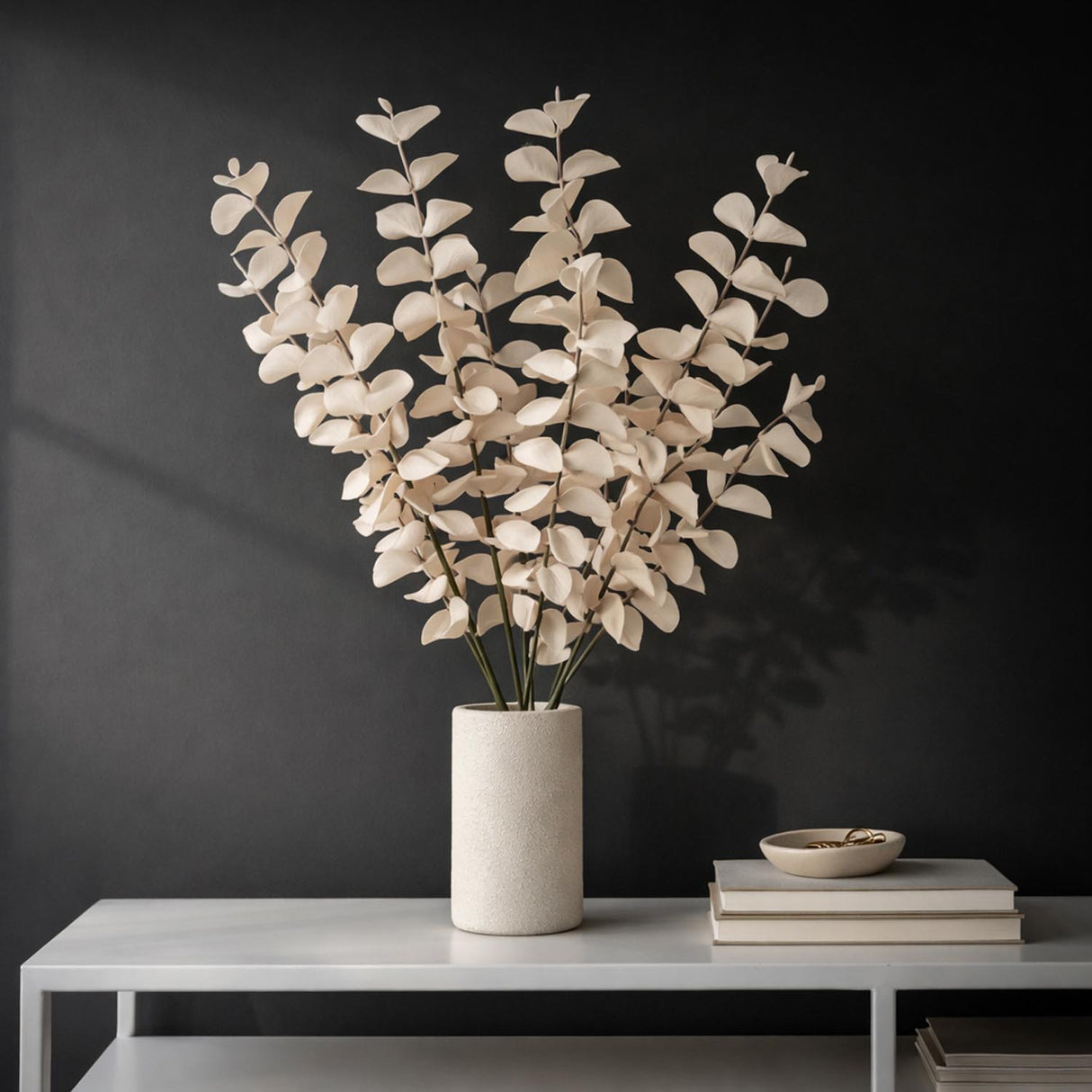 Elegant Artificial Eucalyptus Filler- Beige