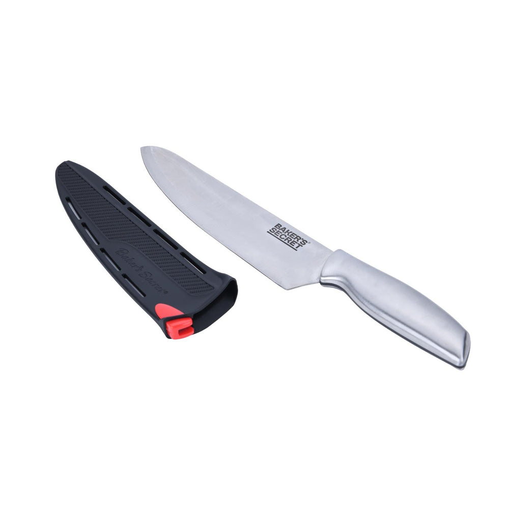 Baker's Secret Stainless Steel Chef Knife- Silver