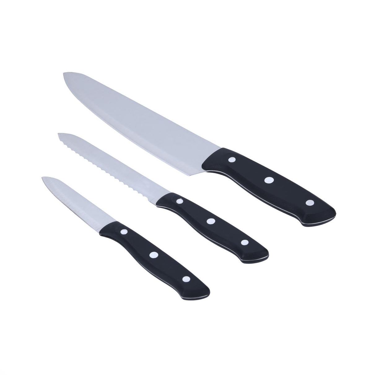 Baker's Secret Knife Set of 3- Silver