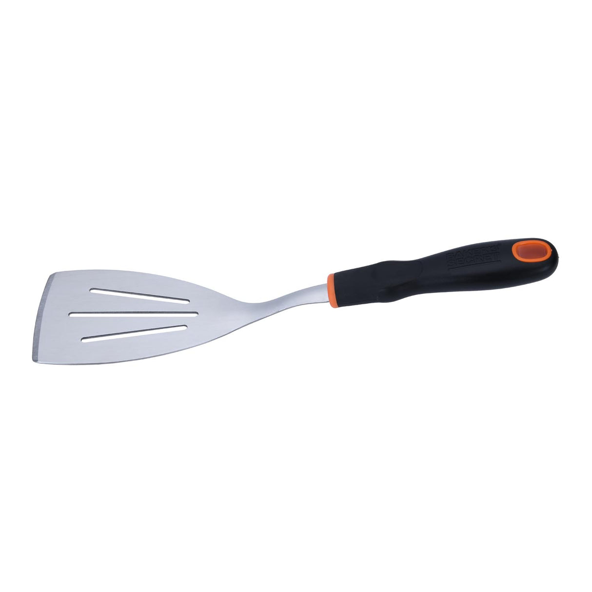 Baker's Secret Stainless Steel Slotted Turner- Silver