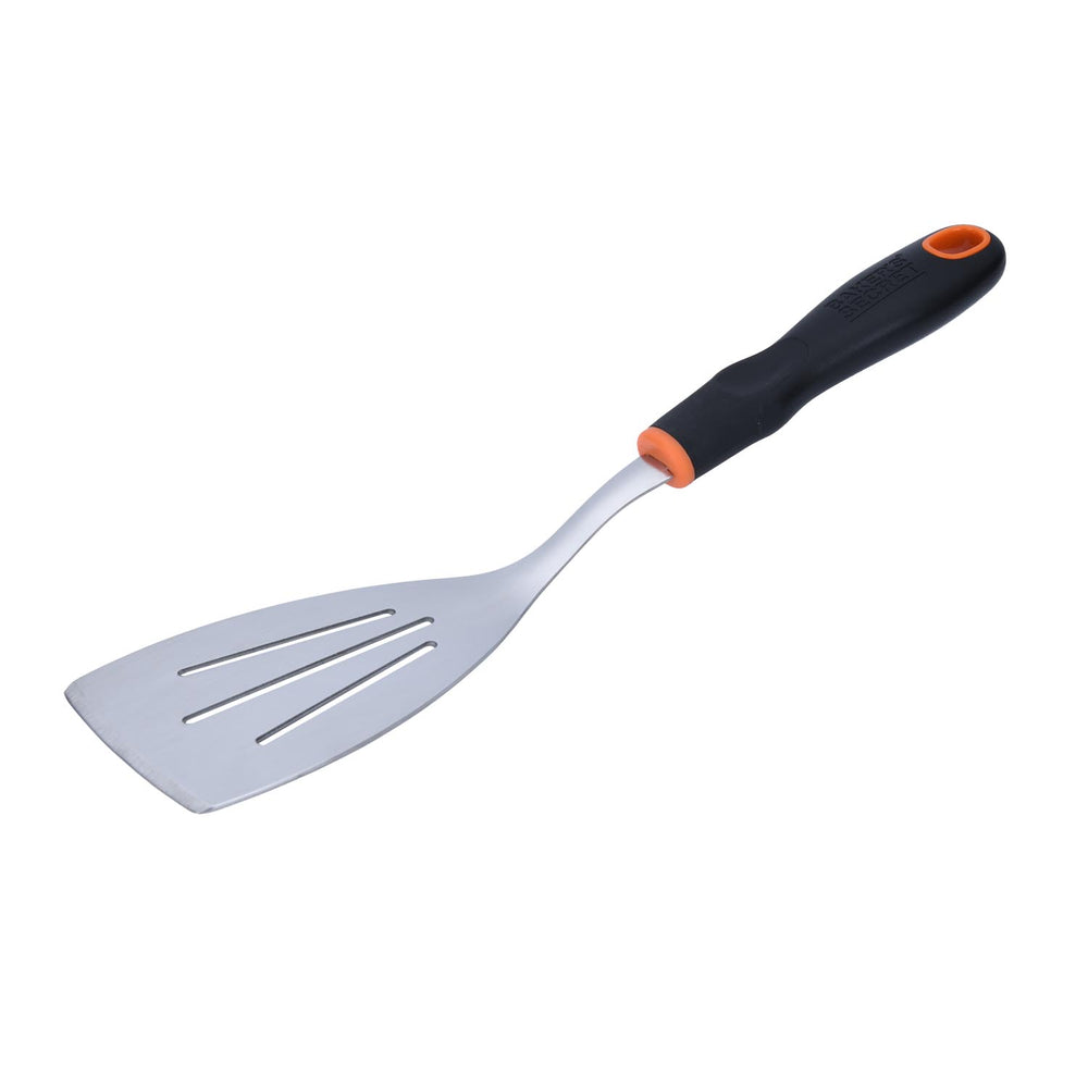 Baker's Secret Stainless Steel Slotted Turner- Silver