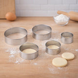 Baker's Secret Stainless Steel Cookie Cutter Set of 5- Silver