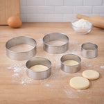 Baker's Secret Stainless Steel Cookie Cutter Set of 5- Silver