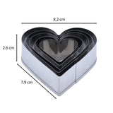 Baker's Secret Stainless Steel Cookie Cutter Set of 5- Silver