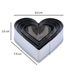 Baker's Secret Stainless Steel Cookie Cutter Set of 5- Silver
