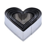 Baker's Secret Stainless Steel Cookie Cutter Set of 5- Silver