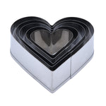 Baker's Secret Stainless Steel Cookie Cutter Set of 5- Silver
