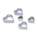 Baker's Secret Stainless Steel Cookie Cutter Set of 5- Silver