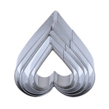 Baker's Secret Stainless Steel Cookie Cutter Set of 5- Silver