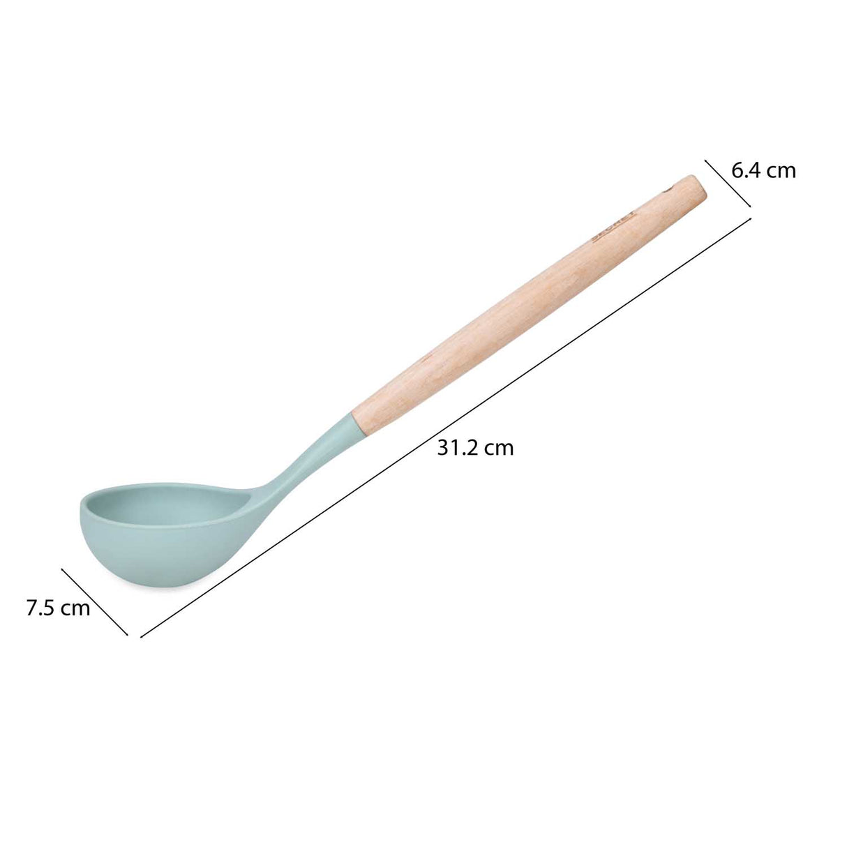 Baker's Secret Silicone Stir Spoon- Green