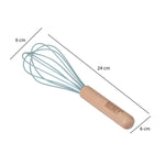 Baker's Secret Silicone Whisk- Green