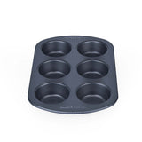 Baker's Secret 6 Cup Muffin Pan- Grey
