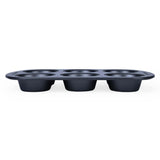Baker's Secret 6 Cup Muffin Pan- Grey