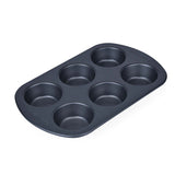 Baker's Secret 6 Cup Muffin Pan- Grey